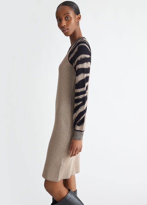 Liu Jo Abito animalier in maglia Vendite Flash