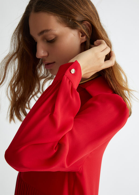 Liu Jo Abito corto plissé rosso Moda