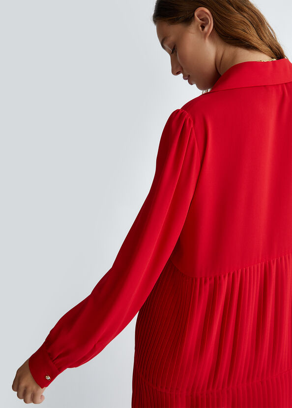 Liu Jo Abito corto plissé rosso Moda