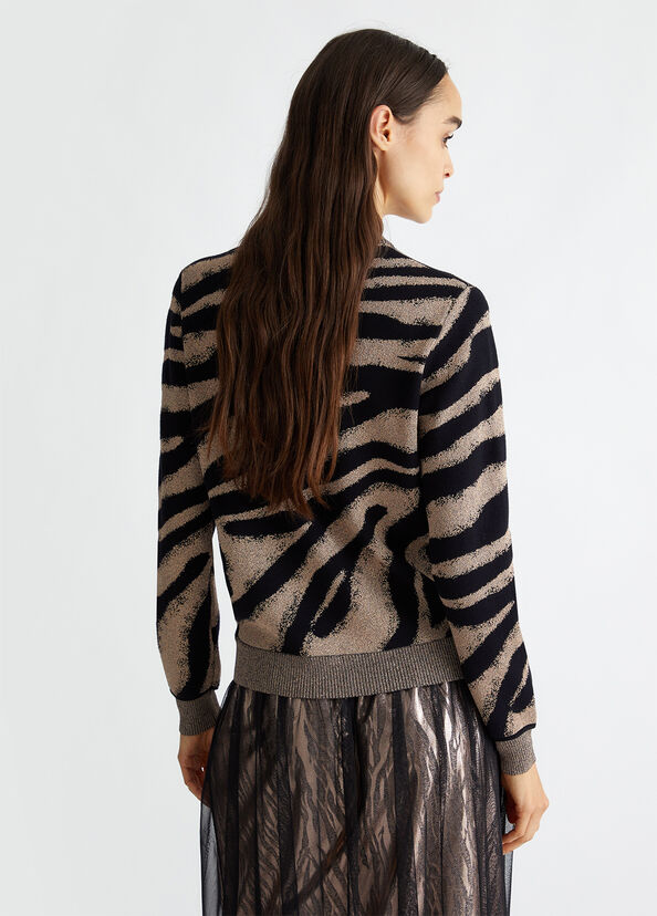 Liu Jo Cardigan jacquard con zip Soddisfazione Garantita