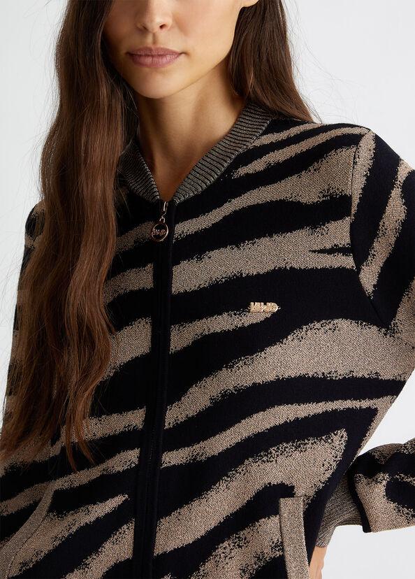 Liu Jo Cardigan jacquard con zip Soddisfazione Garantita