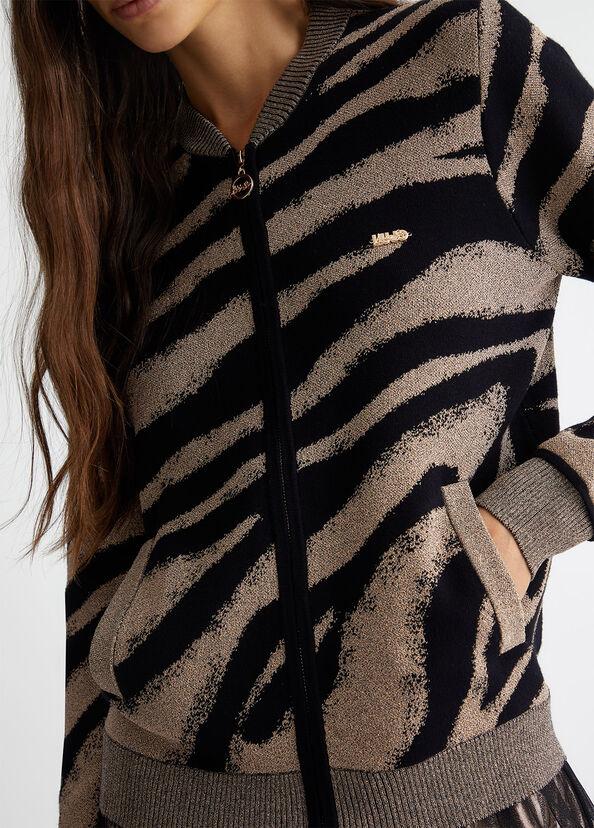 Liu Jo Cardigan jacquard con zip Soddisfazione Garantita