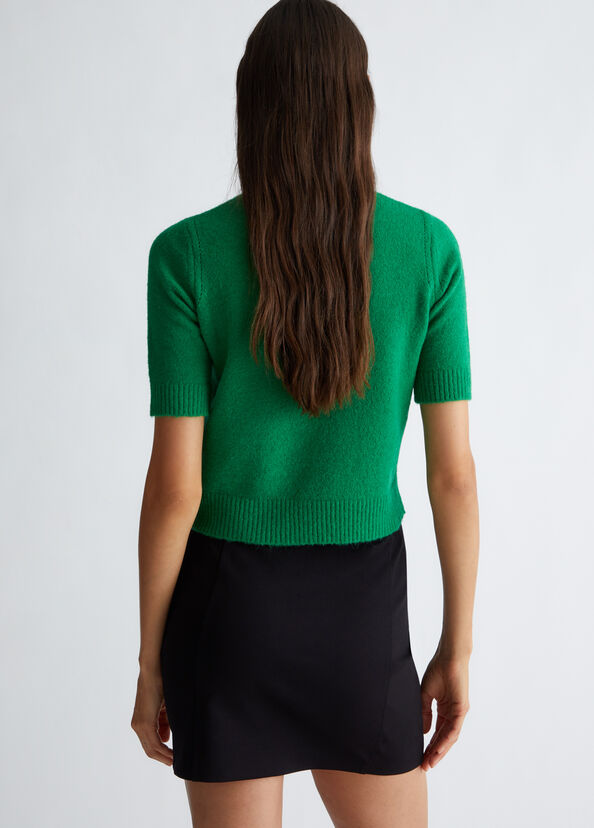 Liu Jo T-shirt in misto lana e alpaca Online