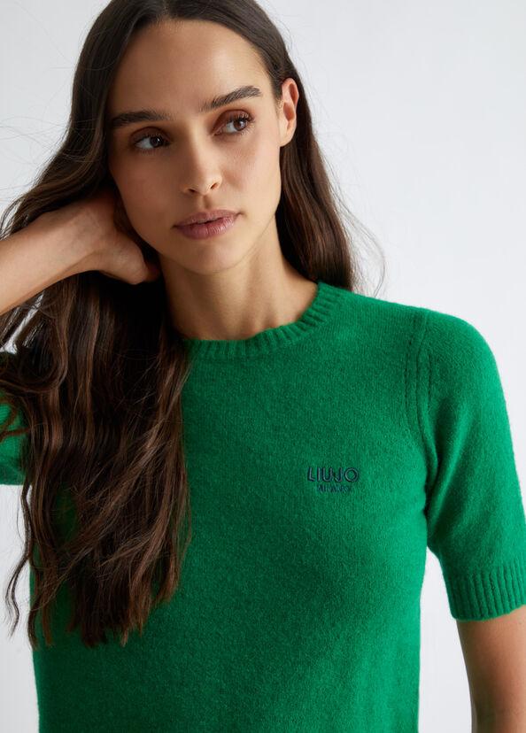 Liu Jo T-shirt in misto lana e alpaca Online