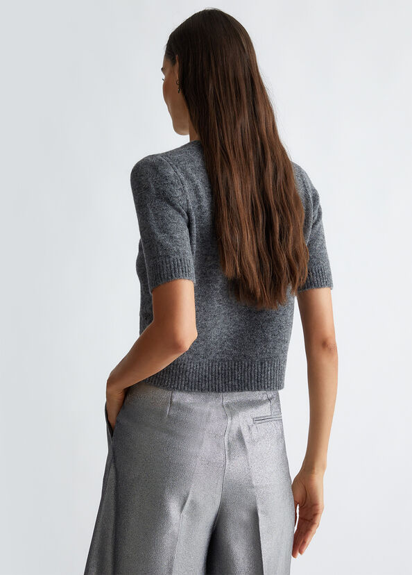 Liu Jo T-shirt in misto lana e alpaca Promozione Limitata