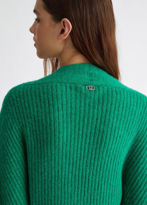 Liu Jo Cardigan in misto lana a coste Novità