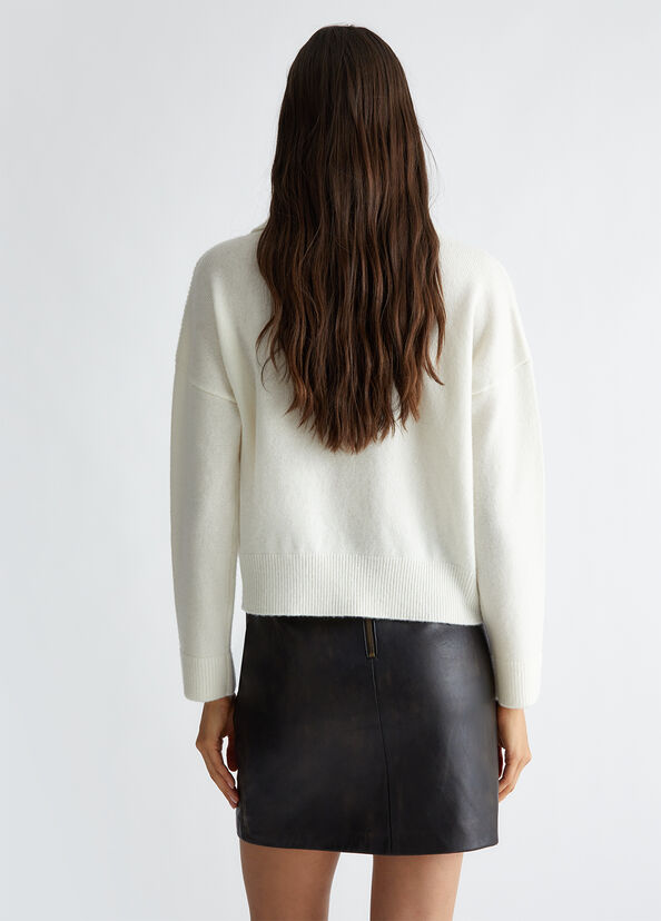 Liu Jo Maglia in lana con zip Presa
