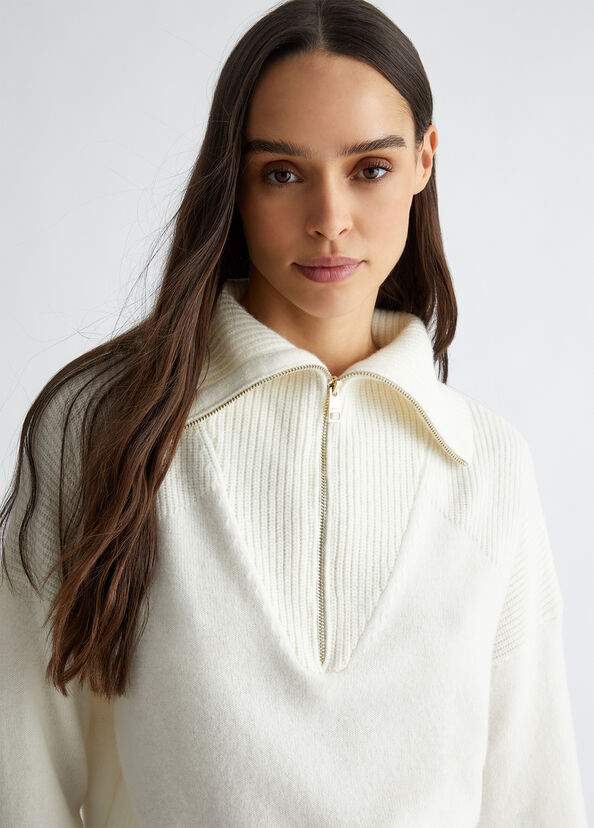 Liu Jo Maglia in lana con zip Presa