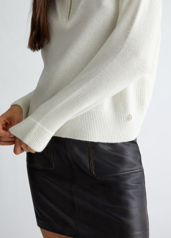 Liu Jo Maglia in lana con zip Presa