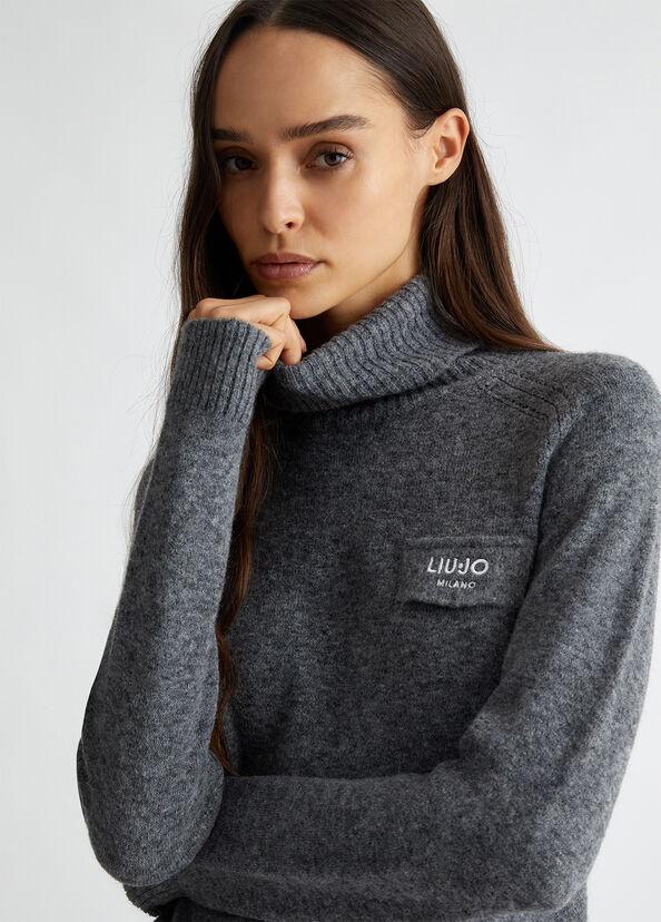 Liu Jo Dolcevita in misto lana con logo Offerta