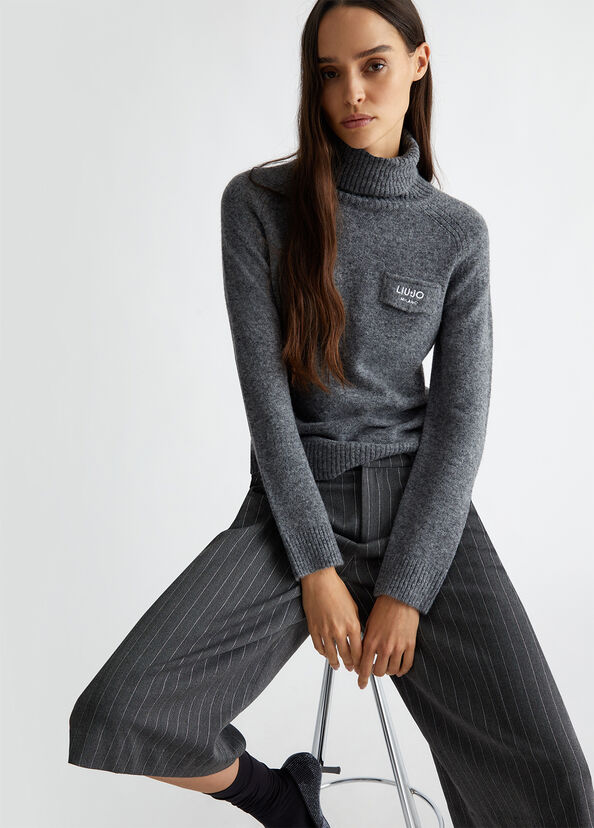 Liu Jo Dolcevita in misto lana con logo Offerta