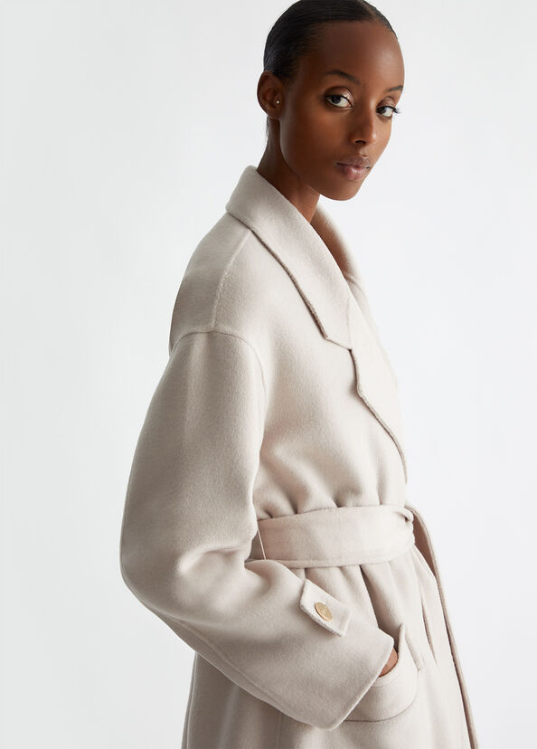 Liu Jo Cappotto in misto lana con cintura Online