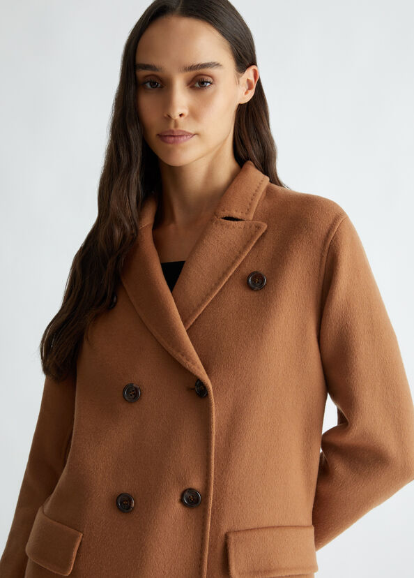 Liu Jo Cappotto doppiopetto in misto lana In Vendita