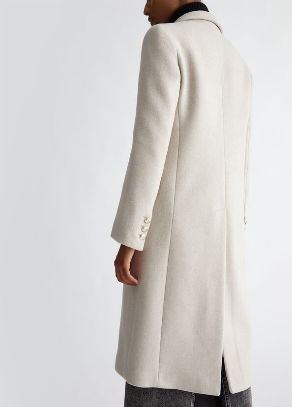 Liu Jo Cappotto slim in misto lana Vendita Calda