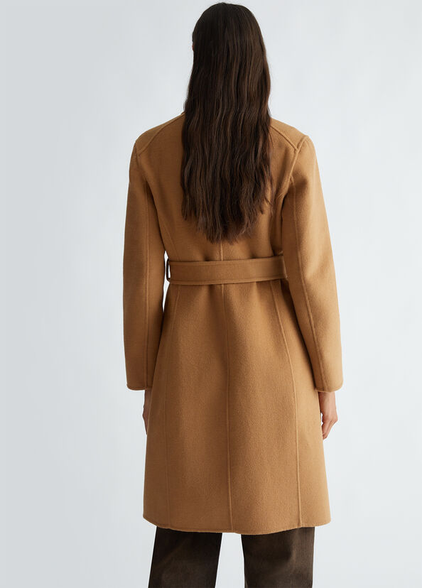 Liu Jo Cappotto doppiopetto in misto lana Saldi Di Fabbrica