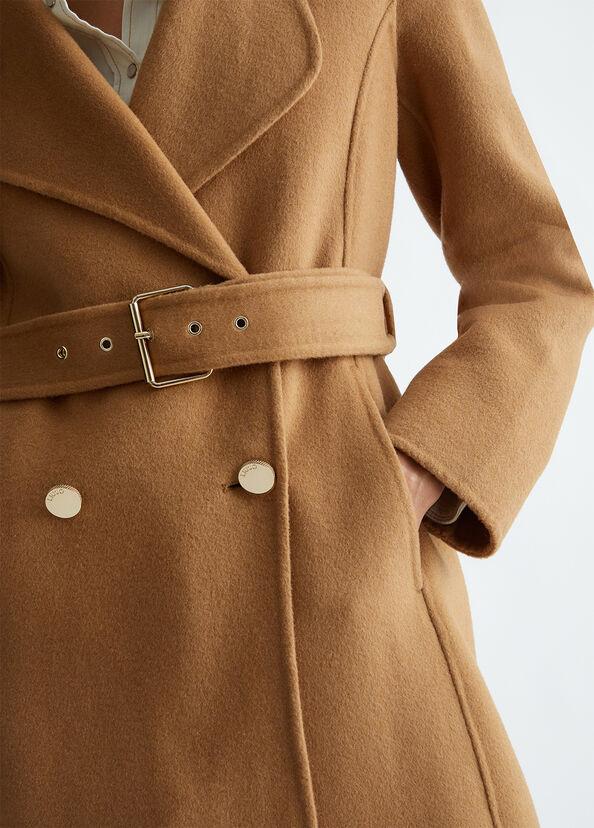 Liu Jo Cappotto doppiopetto in misto lana Saldi Di Fabbrica