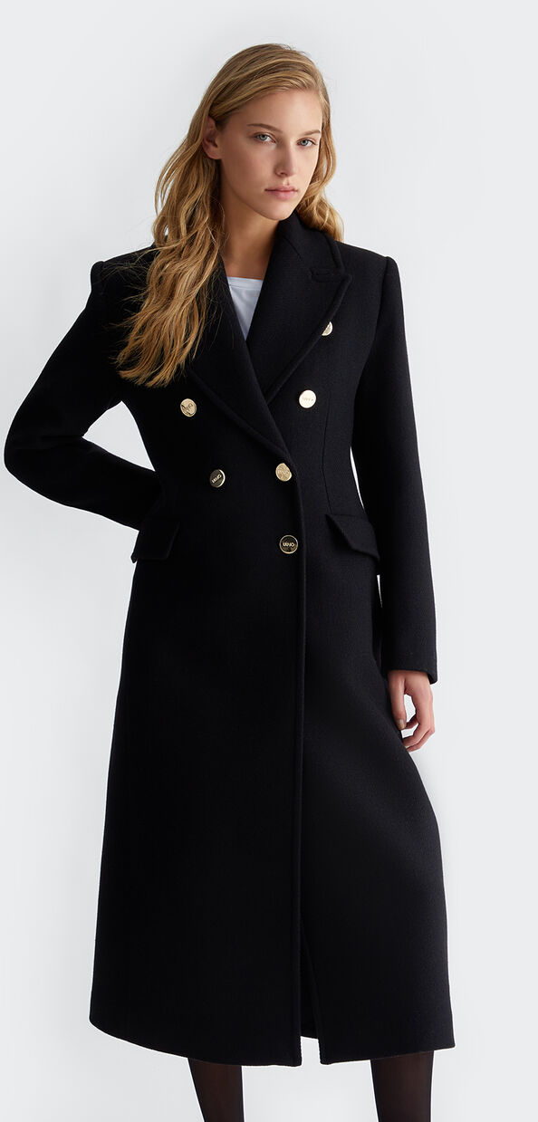 Liu Jo Cappotto doppiopetto in misto lana
