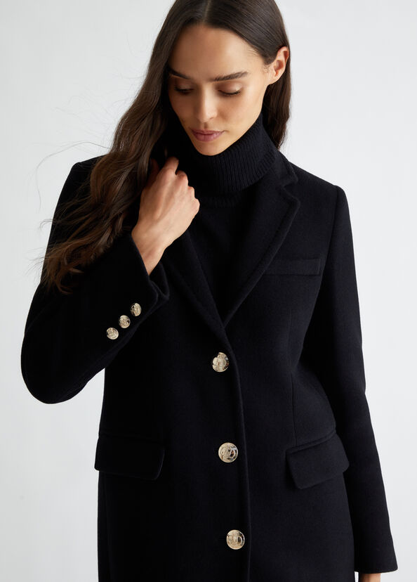 Liu Jo Cappotto slim in misto lana In Saldo
