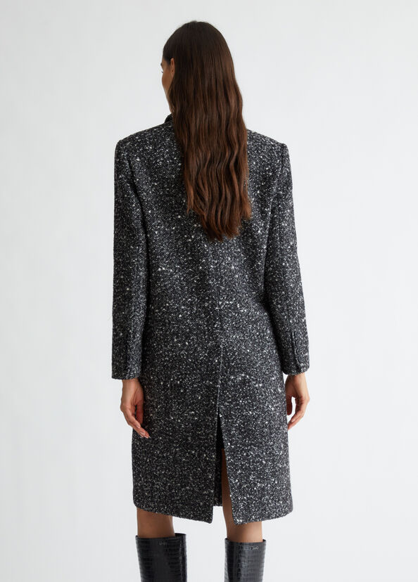 Liu Jo Cappotto in misto lana bouclé Italy