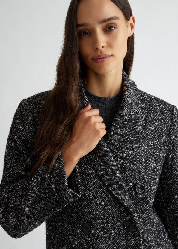 Liu Jo Cappotto in misto lana bouclé Italy