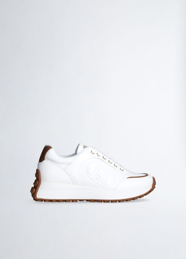 Liu Jo Sneakers bianche in pelle Promozione Limitata