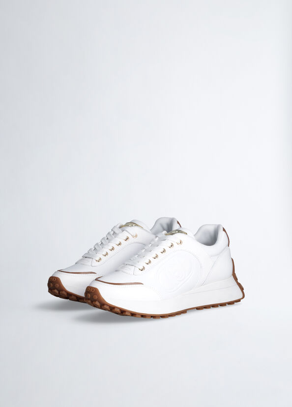Liu Jo Sneakers bianche in pelle Promozione Limitata