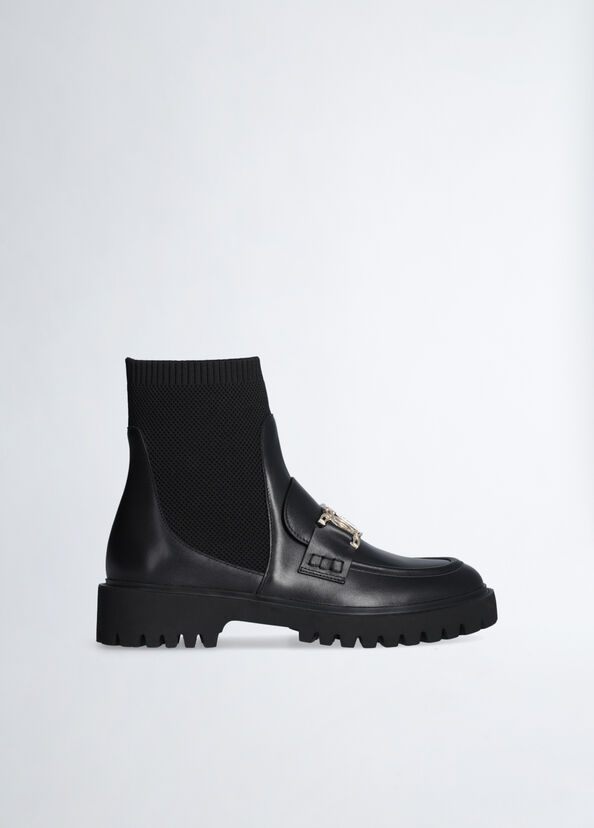 Liu Jo Stivaletti mocassino in pelle Fino Al -60%