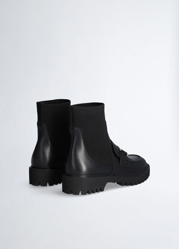 Liu Jo Stivaletti mocassino in pelle Fino Al -60%