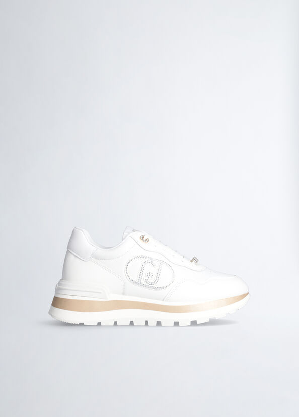 Liu Jo Sneakers bianche in pelle Convenienza