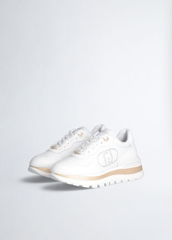 Liu Jo Sneakers bianche in pelle Convenienza