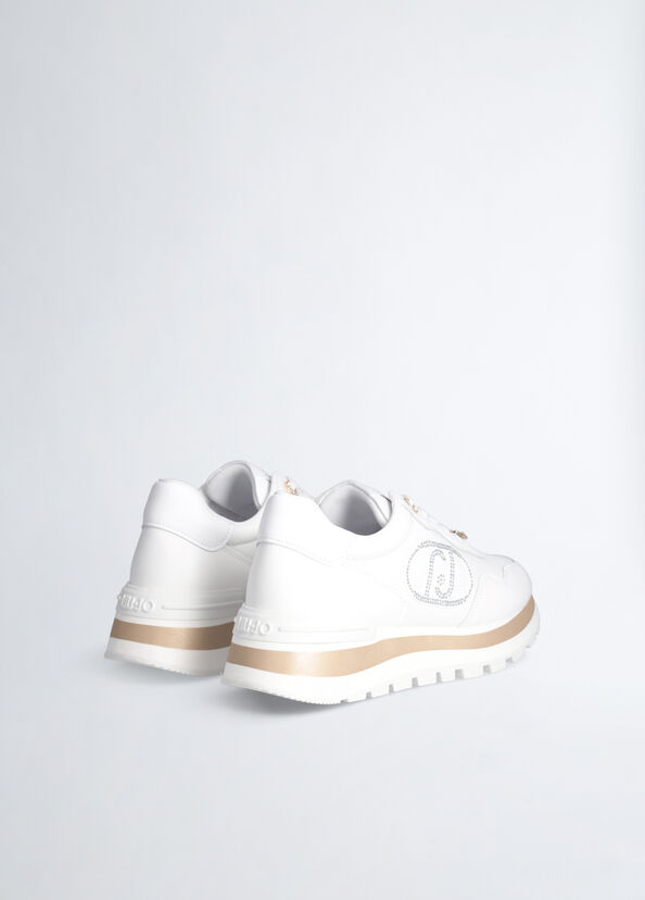 Liu Jo Sneakers bianche in pelle Convenienza