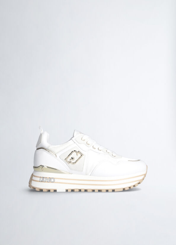 Liu Jo Sneakers platform in pelle e nylon Presa