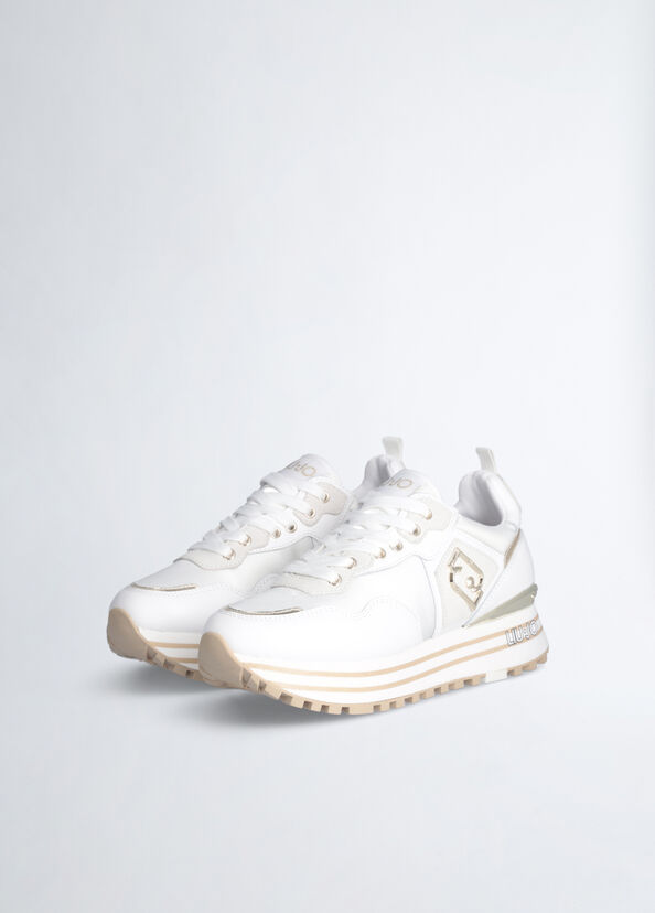 Liu Jo Sneakers platform in pelle e nylon Presa