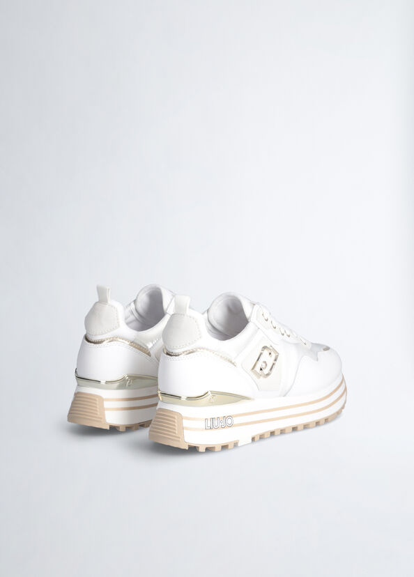 Liu Jo Sneakers platform in pelle e nylon Presa