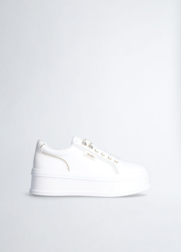 Liu Jo Sneakers platform con pietre gioiello Sconto