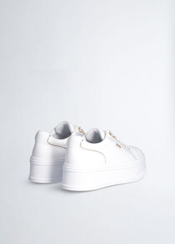 Liu Jo Sneakers platform con pietre gioiello Sconto