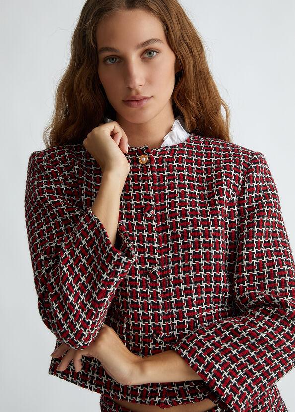 Liu Jo Giacca in tweed con colletto Nuova