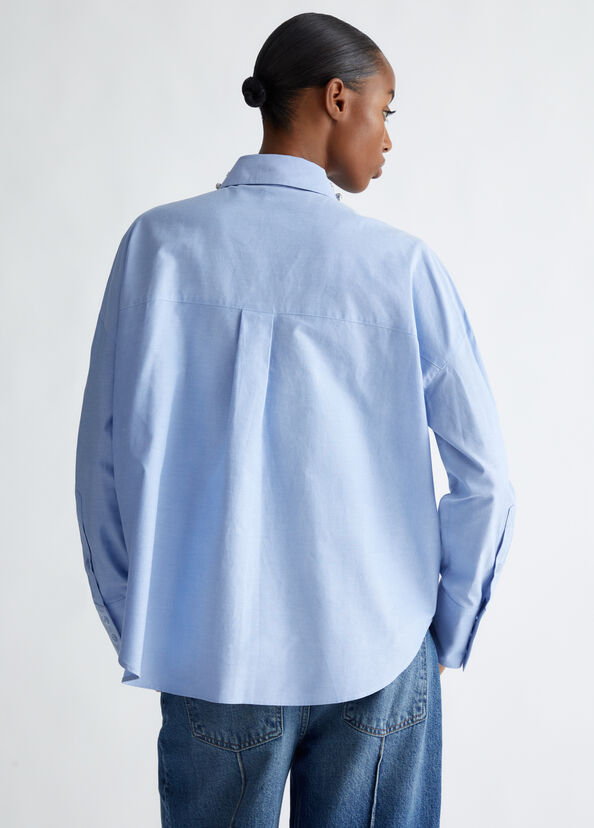 Liu Jo Camicia in cotone con strass Vendita