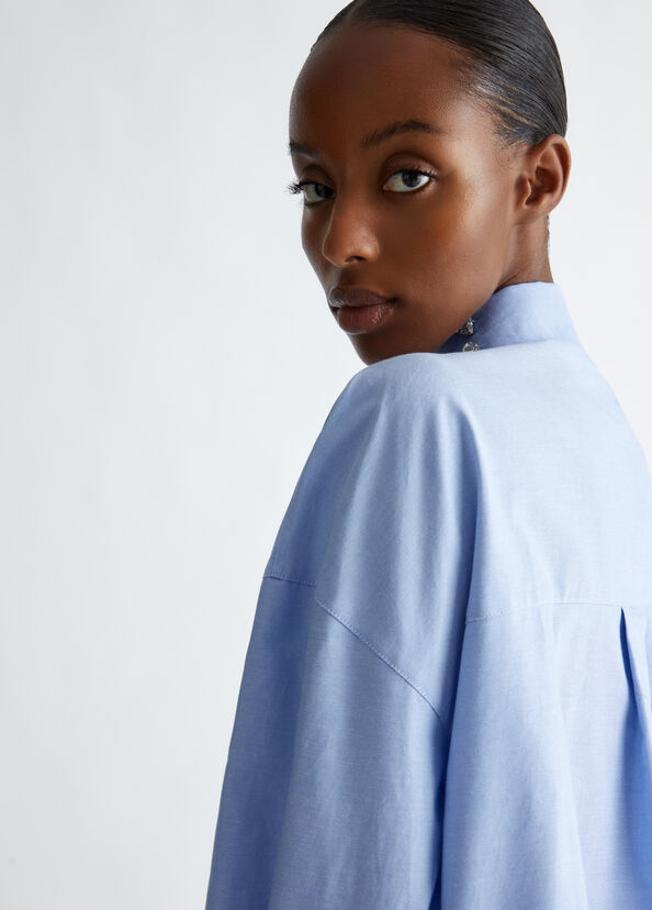 Liu Jo Camicia in cotone con strass Vendita