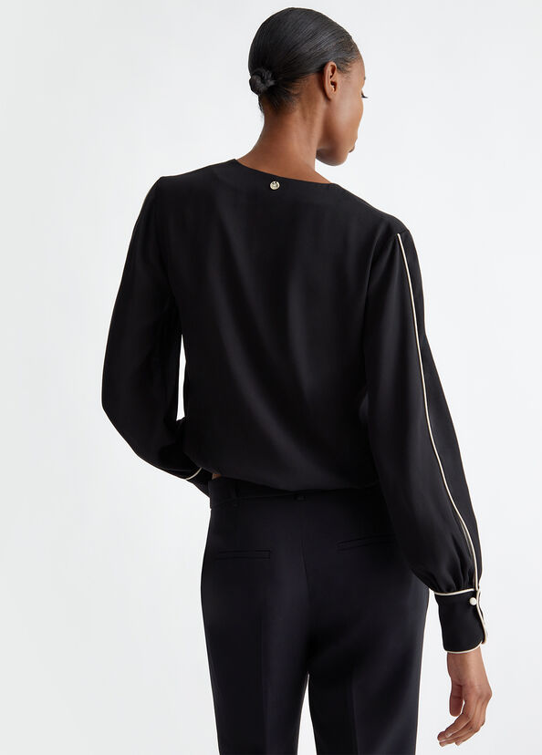 Liu Jo Blusa in crêpe de chine Pezzi Unici