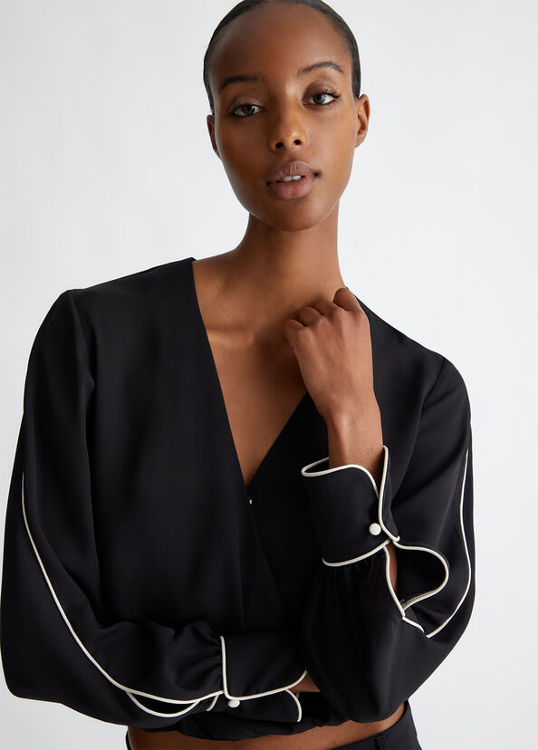 Liu Jo Blusa in crêpe de chine Pezzi Unici