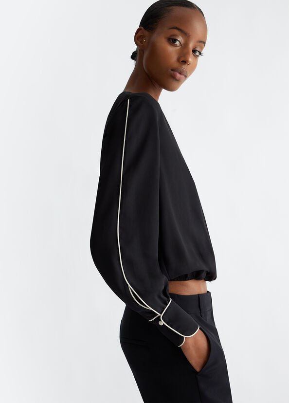 Liu Jo Blusa in crêpe de chine Pezzi Unici