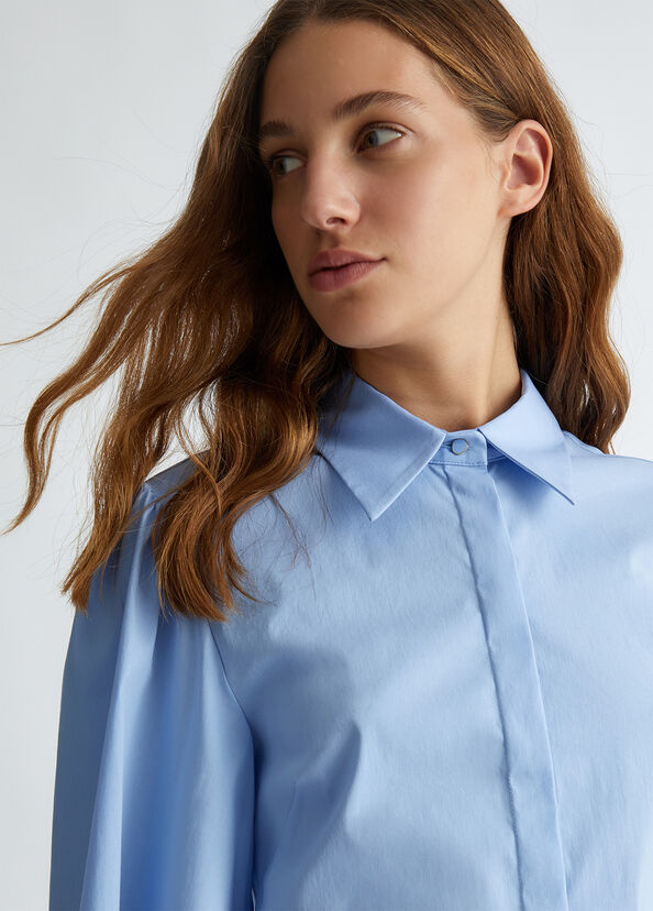 Liu Jo Camicia in popeline con cut-out Consegna Veloce