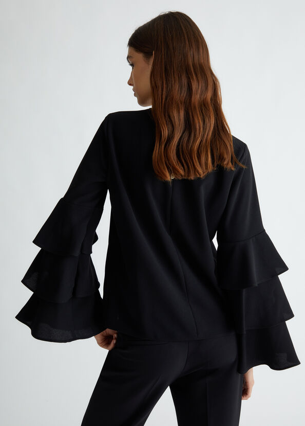 Liu Jo Blusa in crêpe stretch Shopping Online