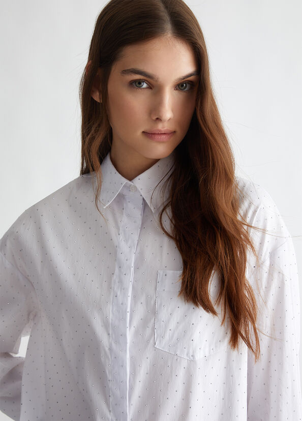 Liu Jo Camicia over con mini borchie Convenienza
