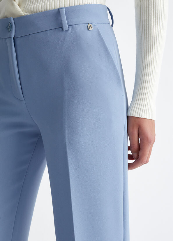 Liu Jo Pantaloni flare in crêpe Sconto
