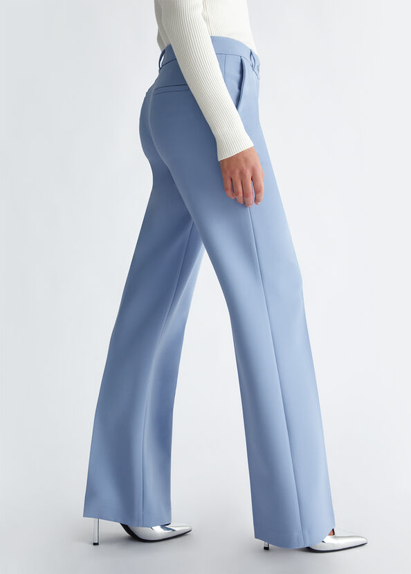 Liu Jo Pantaloni flare in crêpe Sconto