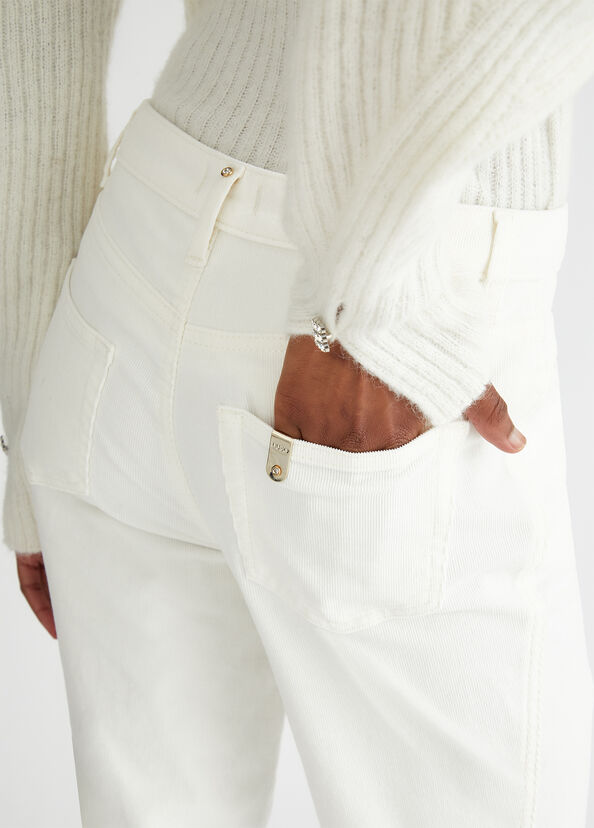 Liu Jo Pantaloni straight in velluto Offerta