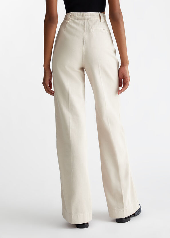 Liu Jo Pantaloni straight in cotone Consegna Veloce