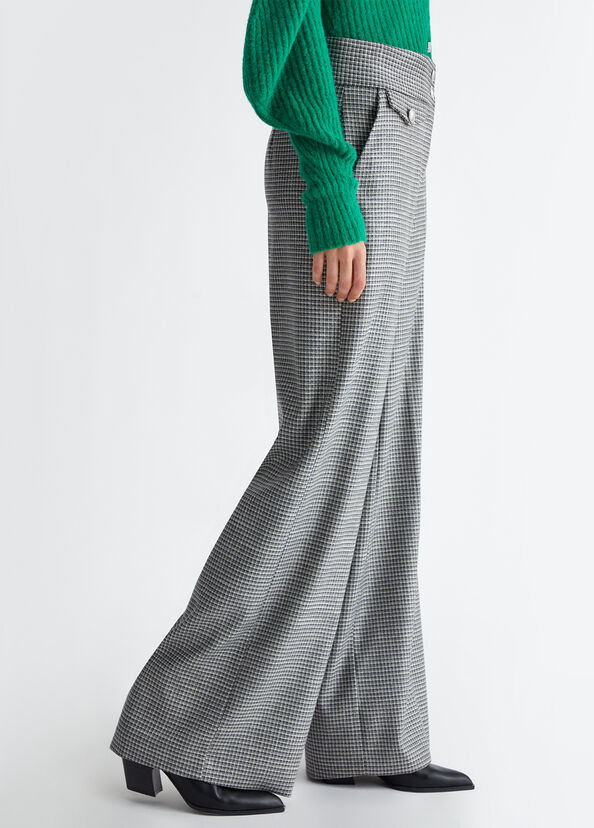 Liu Jo Pantaloni check a palazzo Outlet